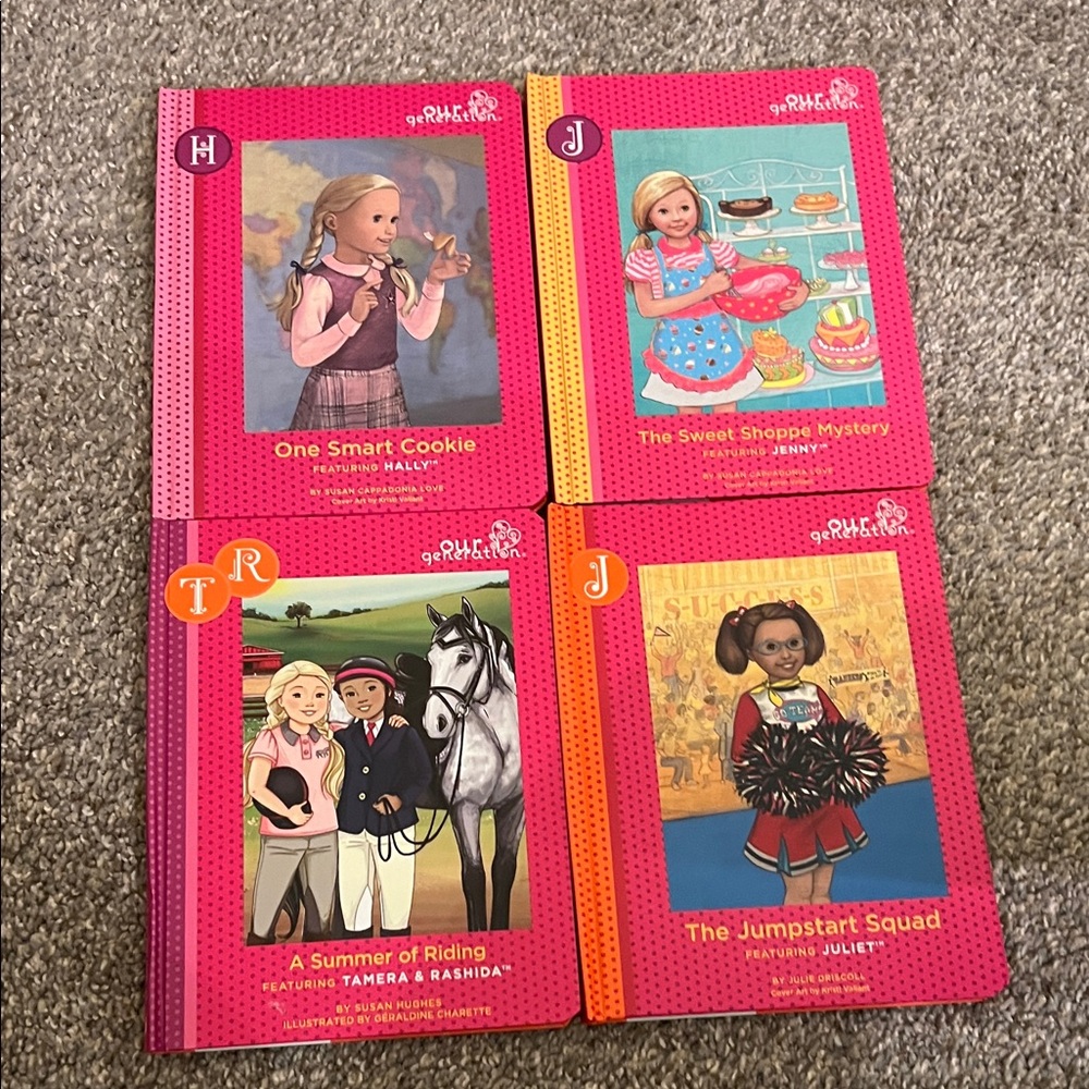 Our Generation Hardcover Books Lot of 4 Assorted Titles
